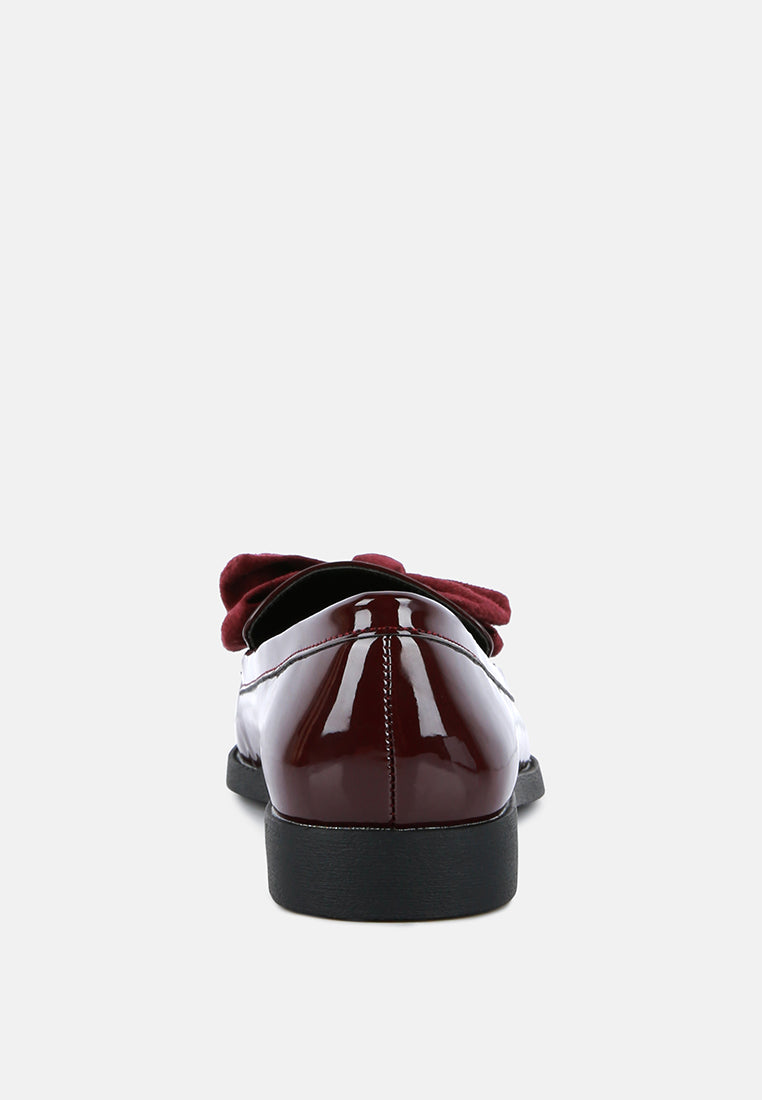 Bowberry Bow-Tie Patent Loafers by London Rag