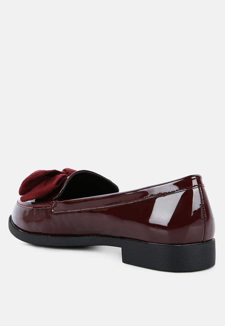 Bowberry Bow-Tie Patent Loafers by London Rag