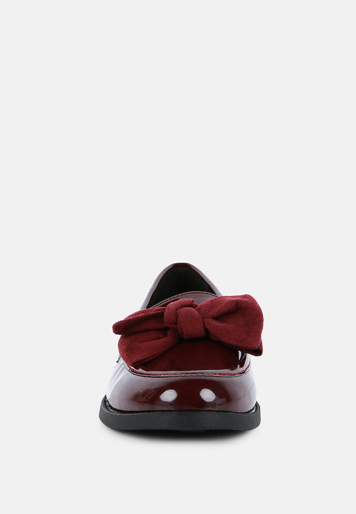 Bowberry Bow-Tie Patent Loafers by London Rag