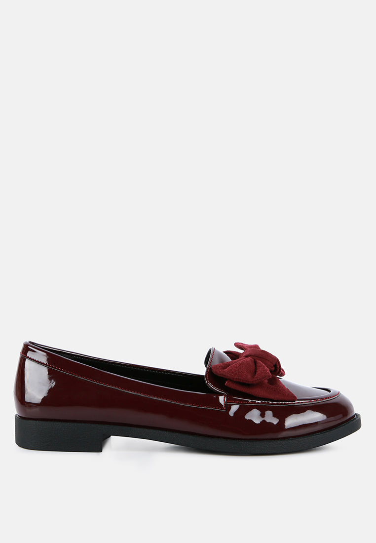 Bowberry Bow-Tie Patent Loafers by London Rag