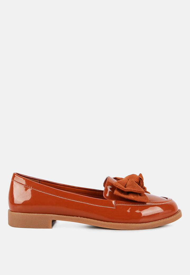 Bowberry Bow-Tie Patent Loafers by London Rag