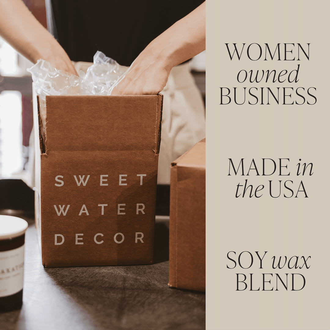 Cozy Season Soy Candle - Tan Matte Jar - 15 oz by Sweet Water Decor