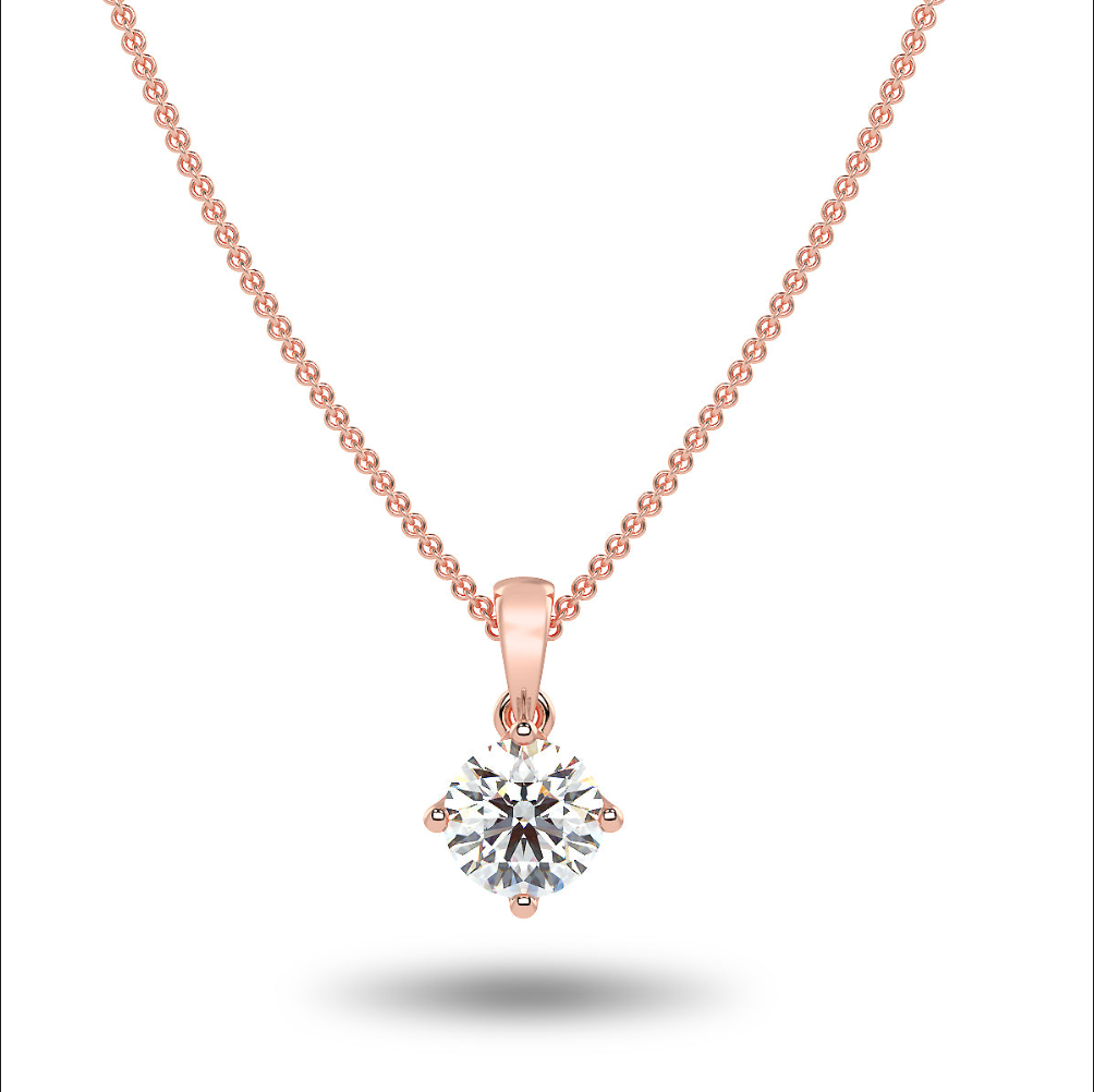 Sirius Solitaire Necklace - Multiple Sizes by Brilliant Carbon