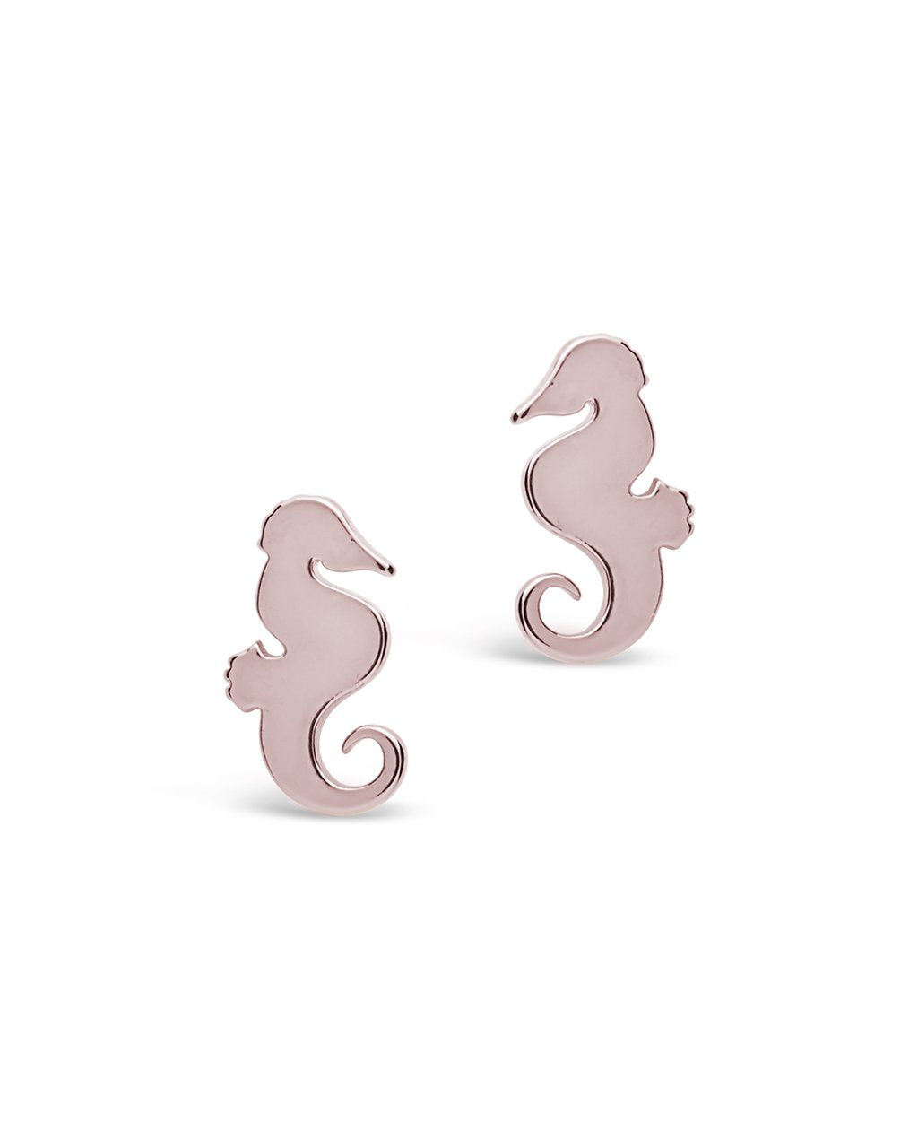 Sterling Silver Seahorse Studs by Sterling Forever