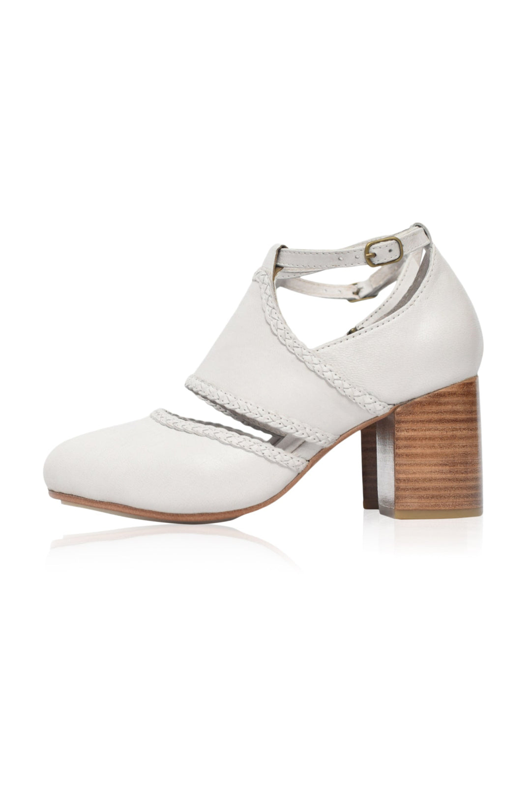 Serenity Leather Heels by ELF