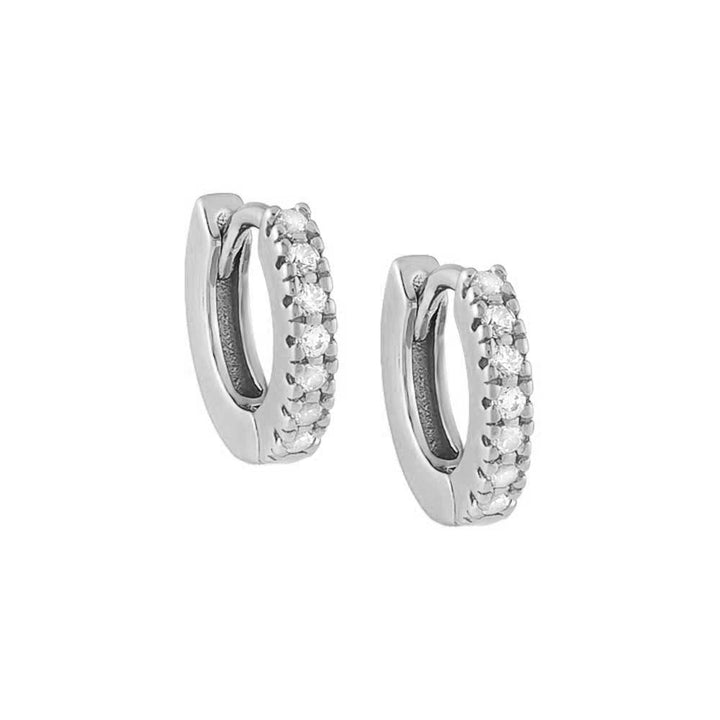 CZ Mini Huggie Earring by By Adina Eden