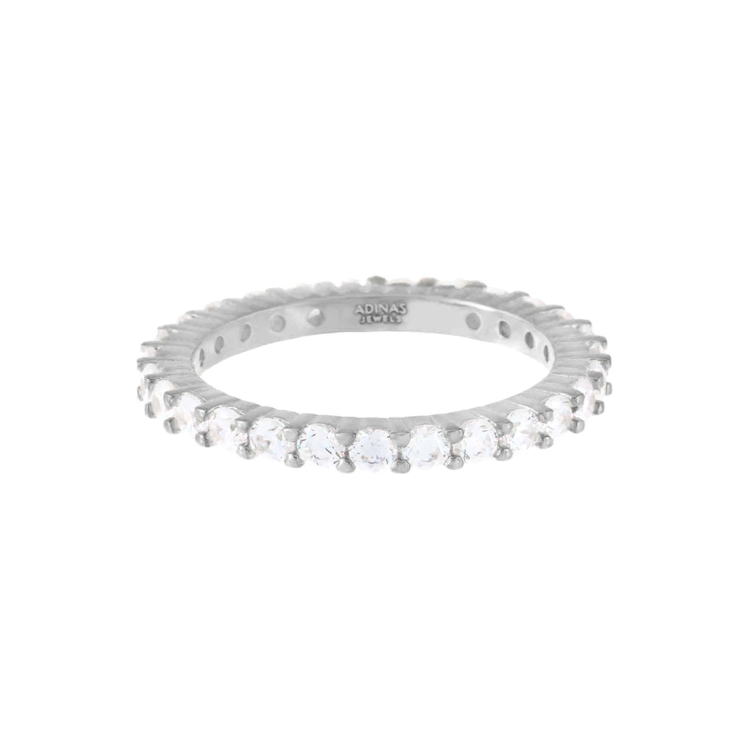 Thin CZ Eternity Band by By Adina Eden