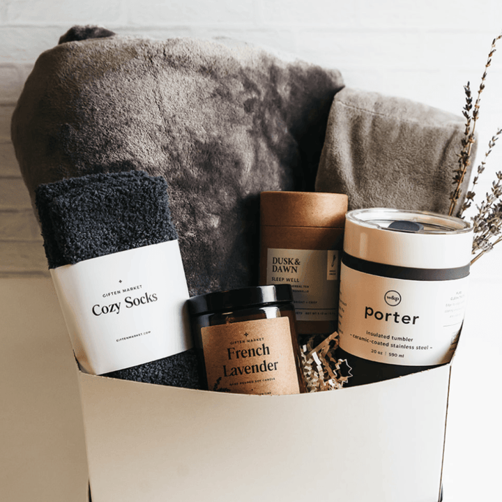 Comfort & Care Gift Box - Light Gray by Giften Market