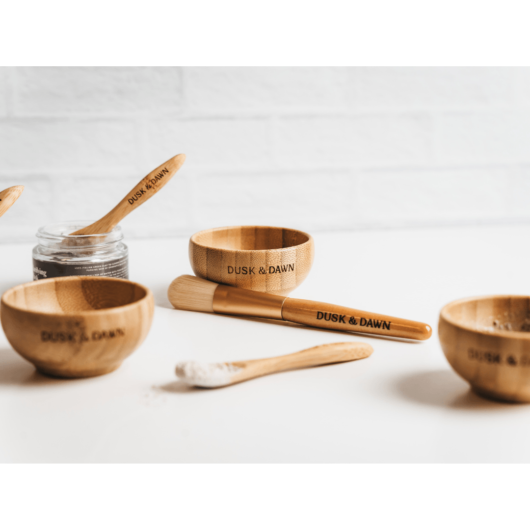 Bamboo Mixing Bowl & Spoon Set by Giften Market