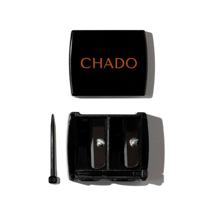 Double Blade Makeup Pencil Sharpener - Ideal for Sharpening Jumbo Pencils, Lip Pencils, Eyeliner Pencil by CHADO Cosmetics