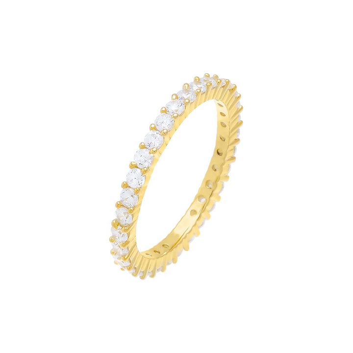 Thin CZ Eternity Band by By Adina Eden