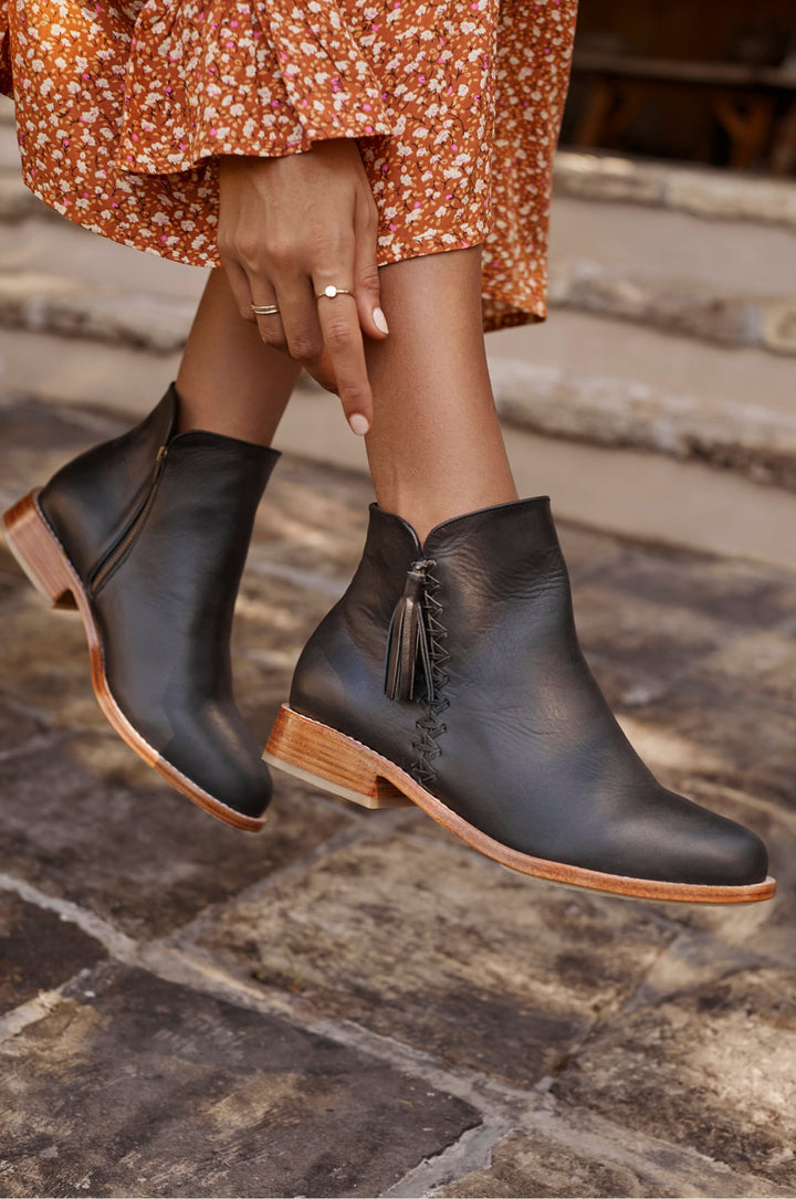 Treasure Leather Ankle Boots by ELF