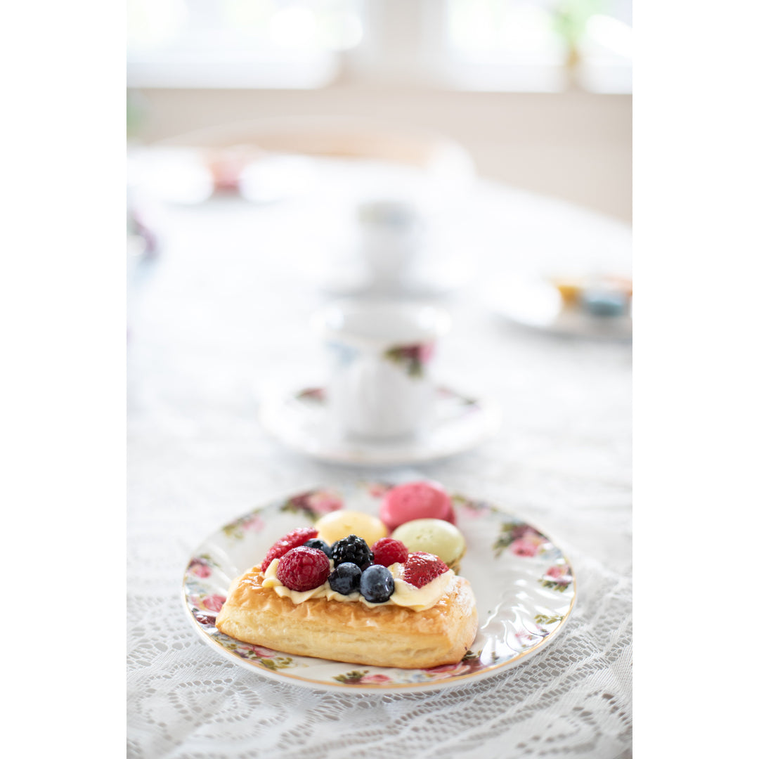 Limited Edition: Vintage Bloom Dessert Plate Set by Tuxton Home