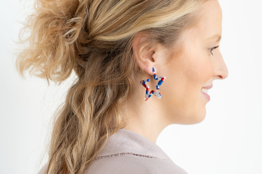 Star Hoops - Red, White & Blue by Spiffy & Splendid