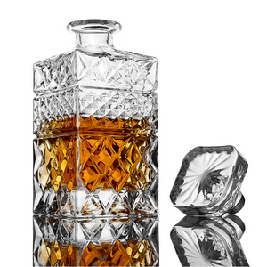 The Whiskey Decanter Gift Set by R.O.C.K.S. Whiskey Chilling Stones