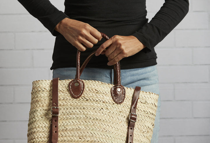 Moroccan Shopping Basket Backpack by Verve Culture