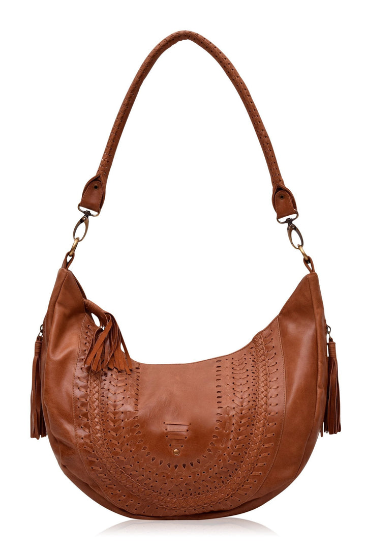 Elysian Coast Leather Crossbody Bag by ELF