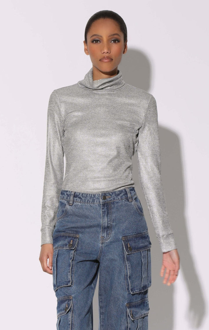 Evanna Top, Silver by Walter Baker