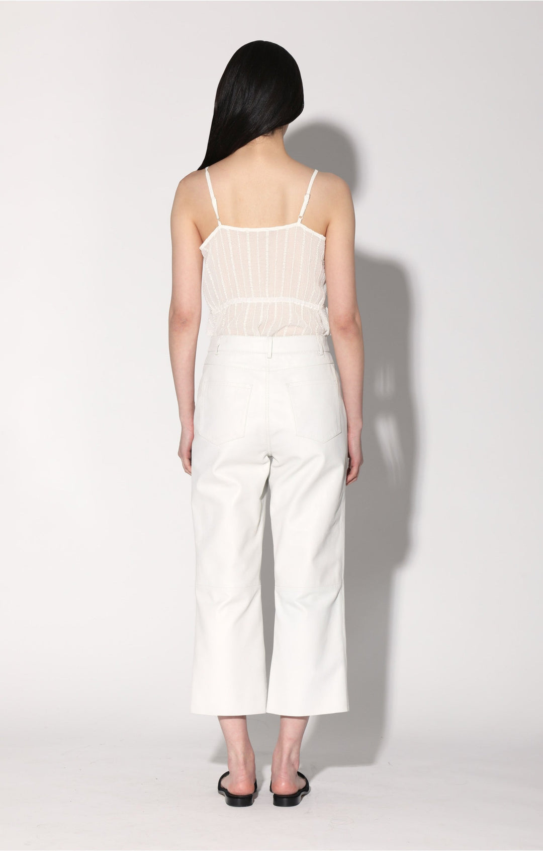 Venice Pant, Bright White - Leather by Walter Baker