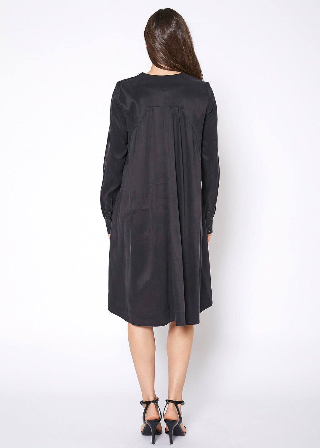 Women's Basic Long Sleeve Crew Neck Dress by Shop at Konus