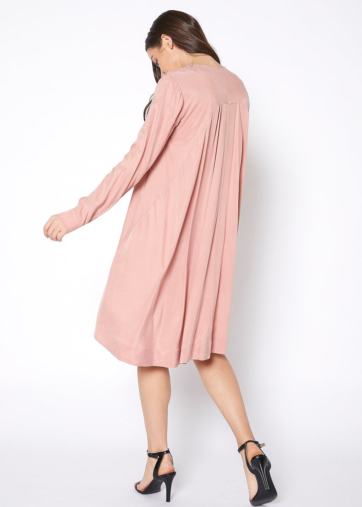 Women's Basic Long Sleeve Crew Neck Dress by Shop at Konus