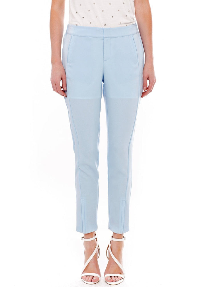 Women's Front Slit Trouser In Sky Blue by Shop at Konus