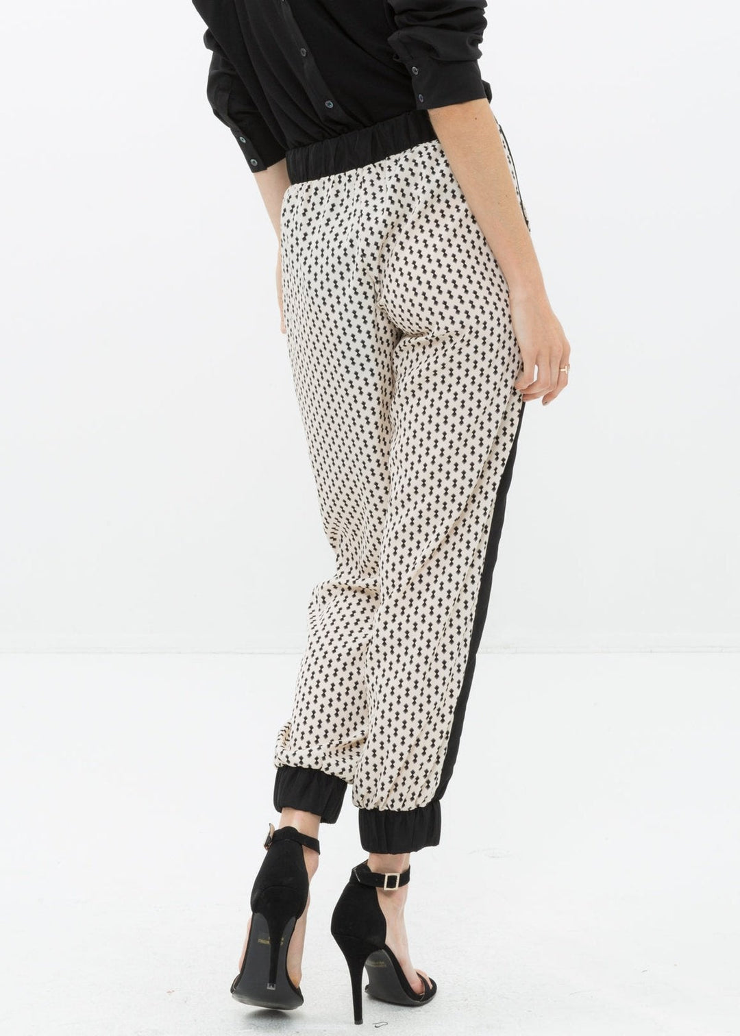 Women's Printed Casual Cuffed Hem Pants by Shop at Konus