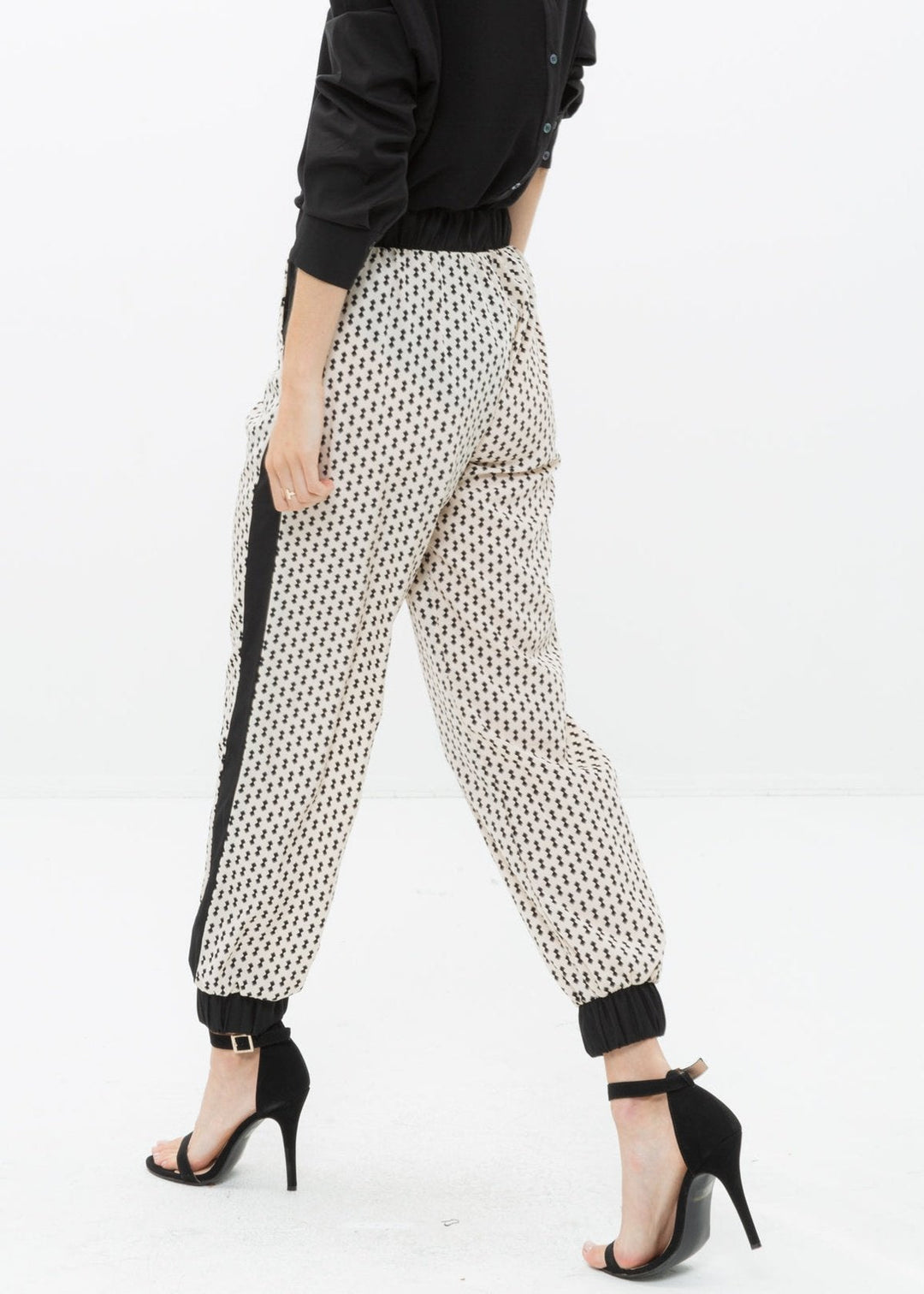 Women's Printed Casual Cuffed Hem Pants by Shop at Konus