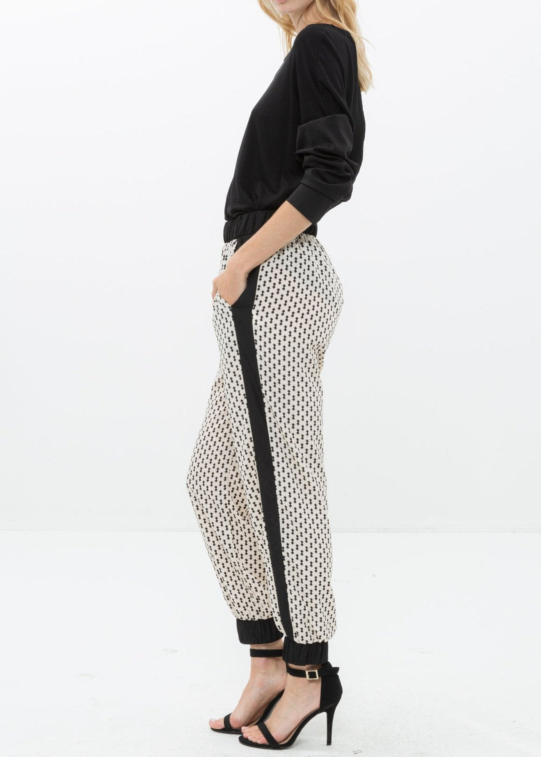 Women's Printed Casual Cuffed Hem Pants by Shop at Konus