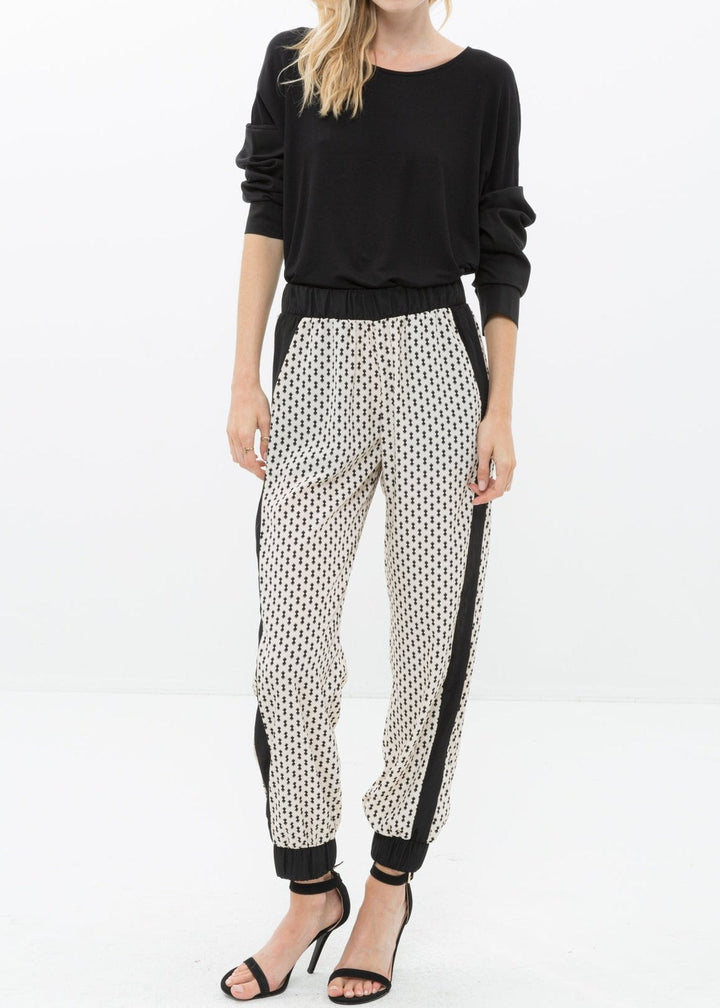 Women's Printed Casual Cuffed Hem Pants by Shop at Konus