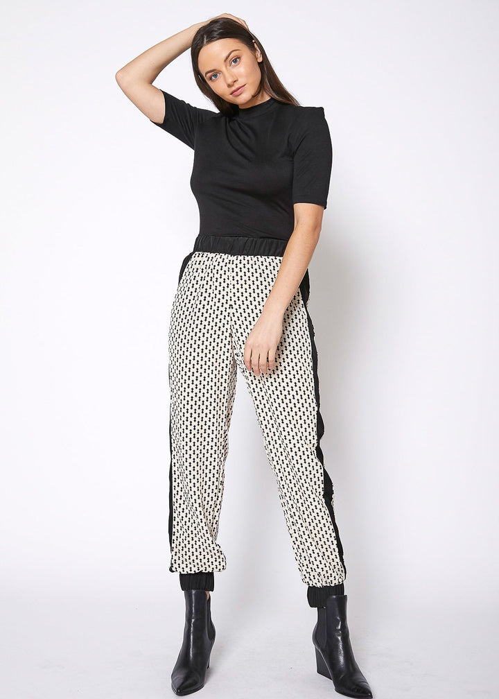 Women's Printed Casual Cuffed Hem Pants by Shop at Konus