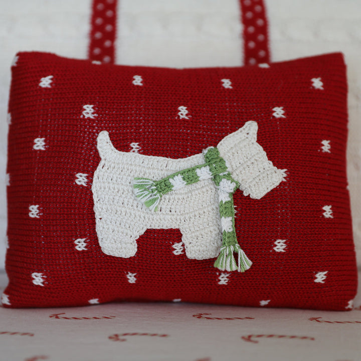 Westie Dog Mini Pillow by Melange Collection