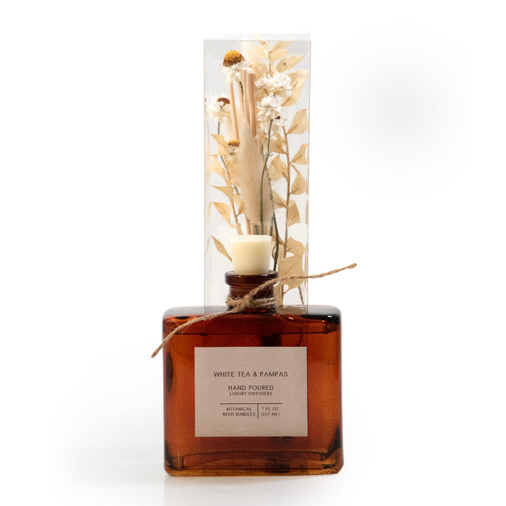 White Tea & Pampas Bouquet Reed Bundle Fragrance Diffuser by Andaluca Home