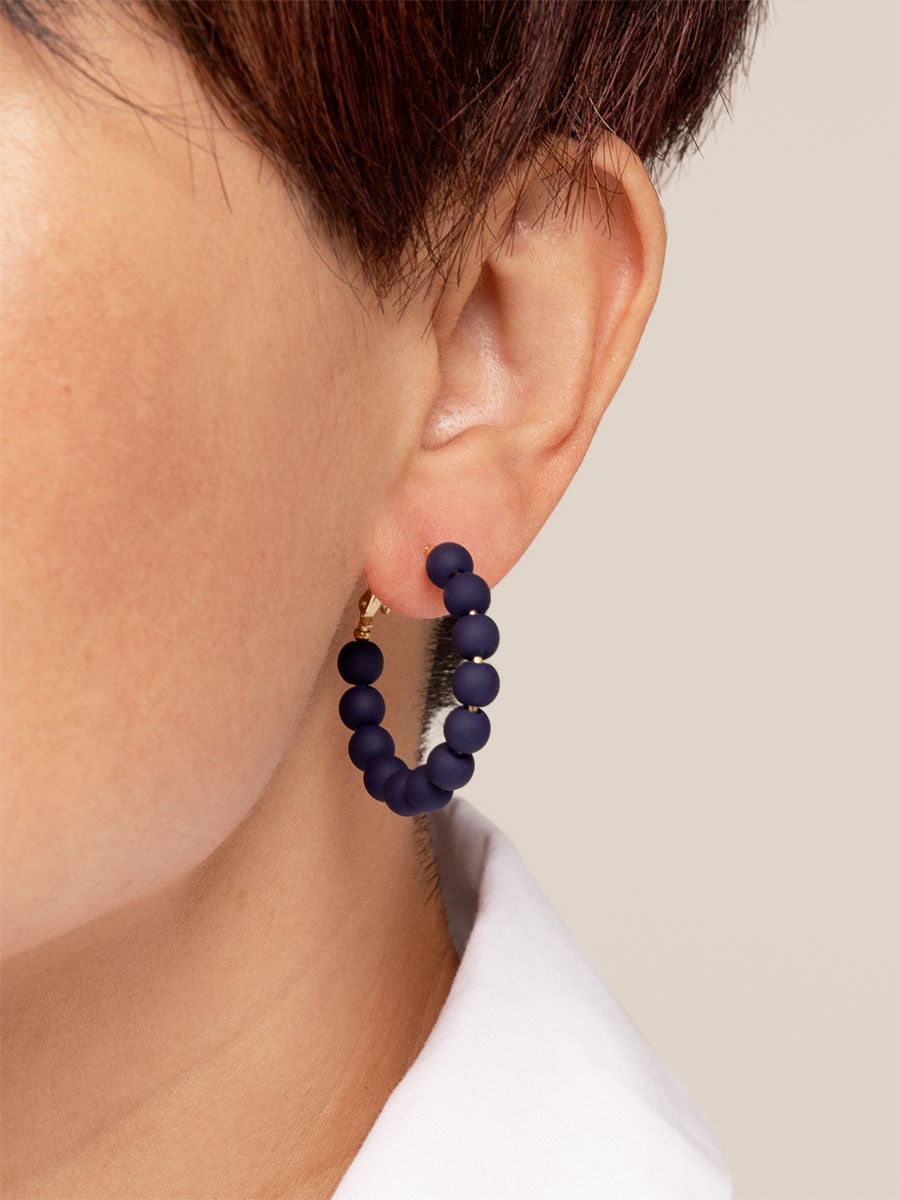 Josephine Beaded Hoop Earring by ZENZII