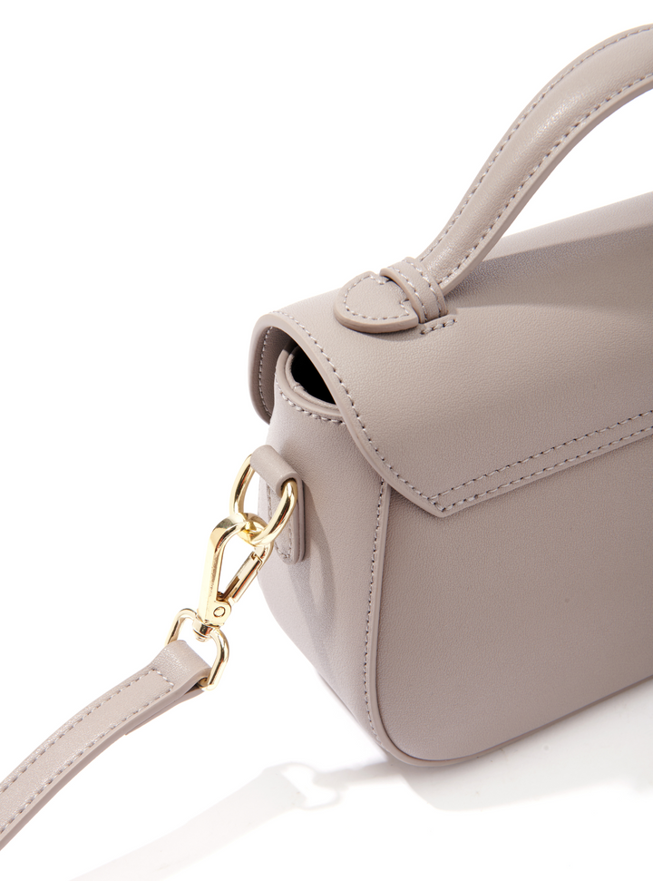 Makoto Leather Bag, Gray by Bob Oré