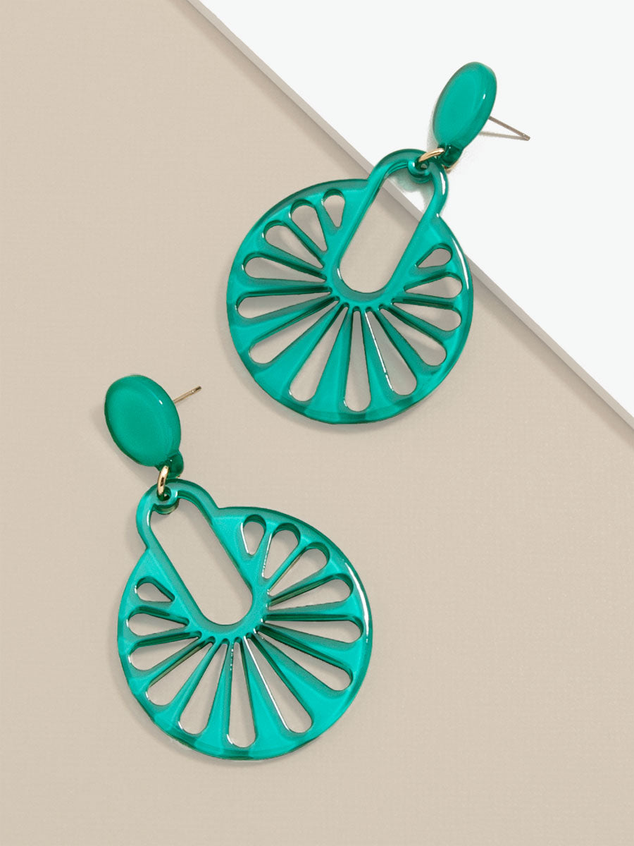 Fannie Cutout Drop Earring by ZENZII