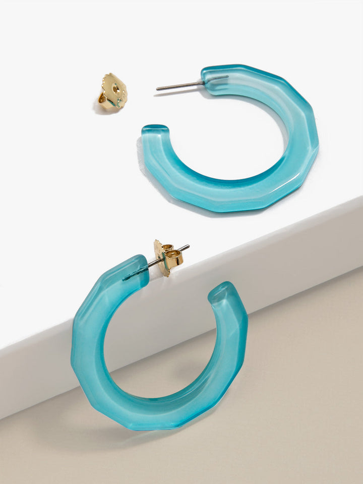 Robin Textured Hoop Earring by ZENZII