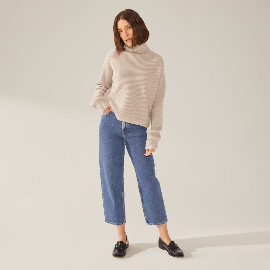 Ellie Chunky Cashmere Turtleneck by Italic