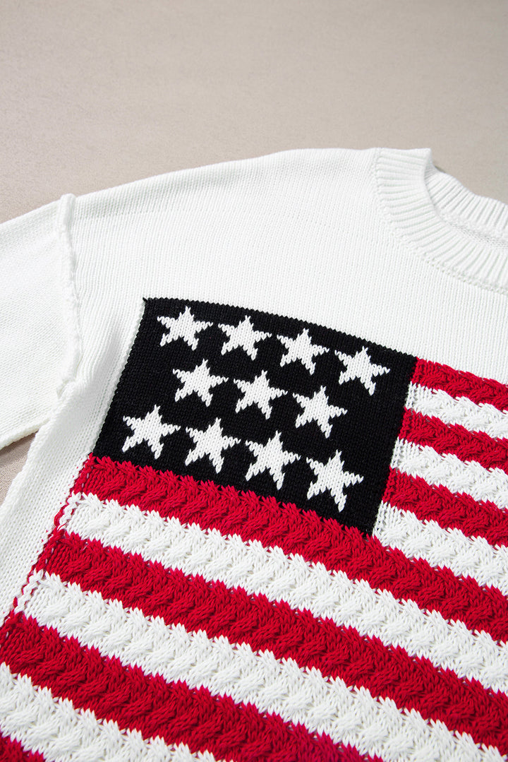 American Flag Sweater by Poppy Lee Lane