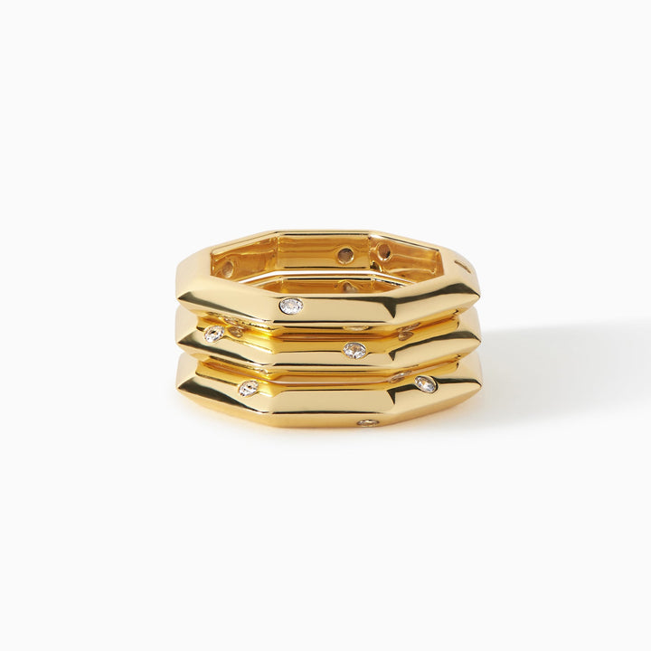 The Athena Double-Sided Burnish Ring by Ora Ana