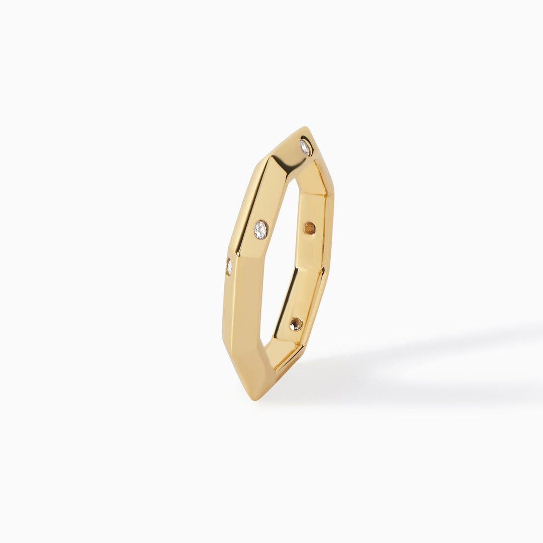 The Athena Double-Sided Burnish Ring by Ora Ana