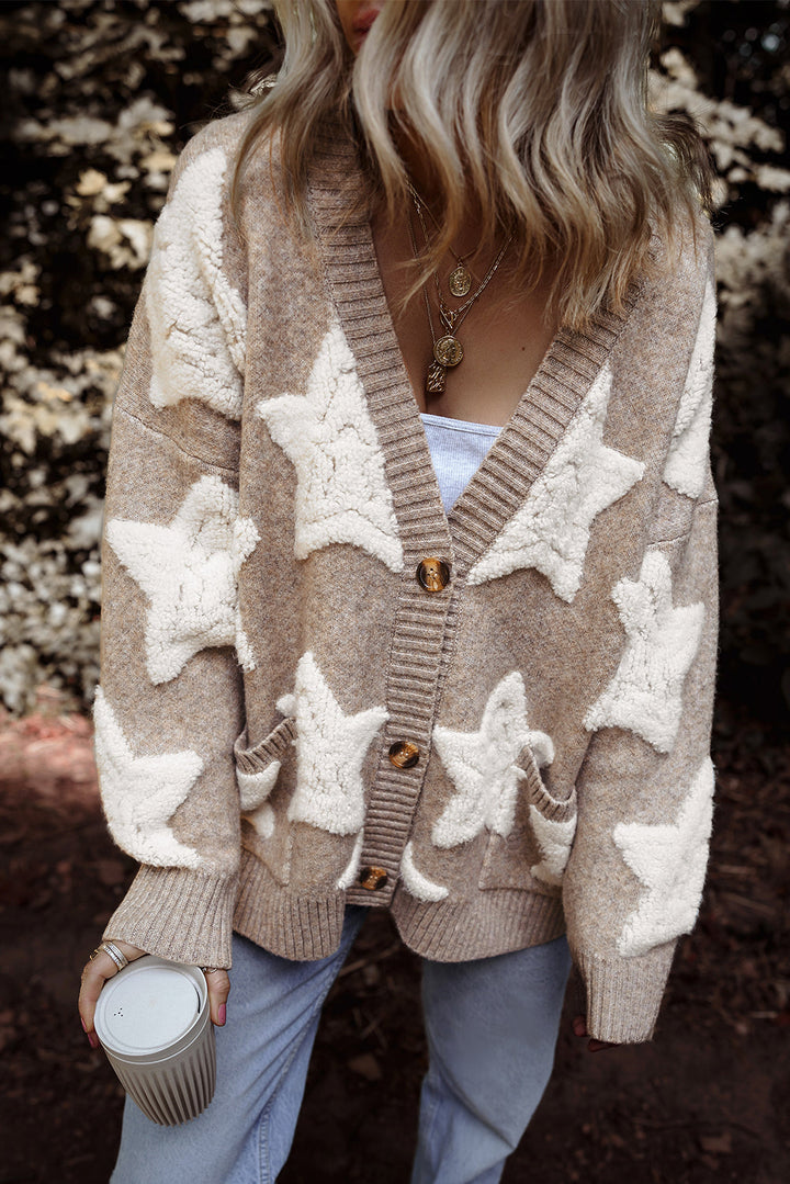 Sherpa Star Cardigan by Poppy Lee Lane