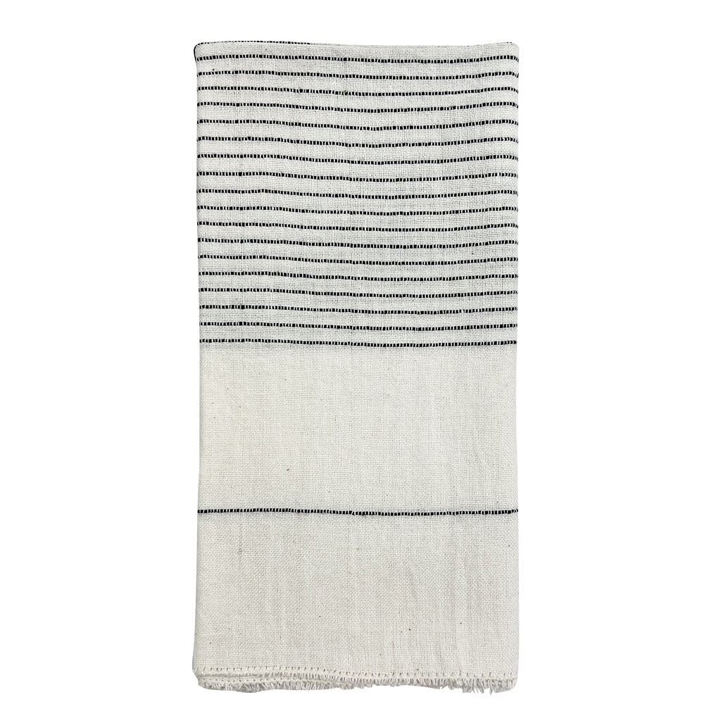 Hamptons Handloom Dinner Napkins by SLATE + SALT