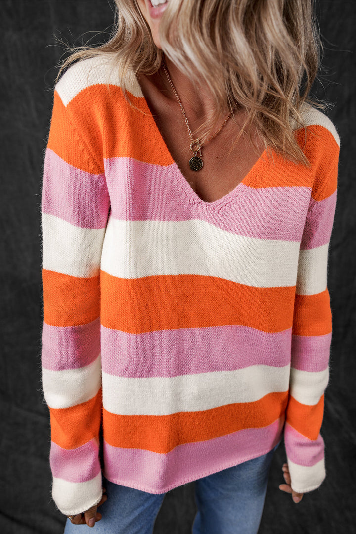 Stripe Casual Sweater by Poppy Lee Lane