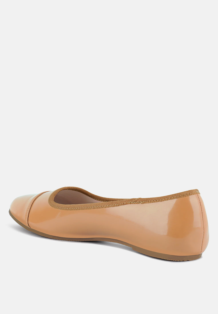 camella round toe ballerina flat shoes by London Rag