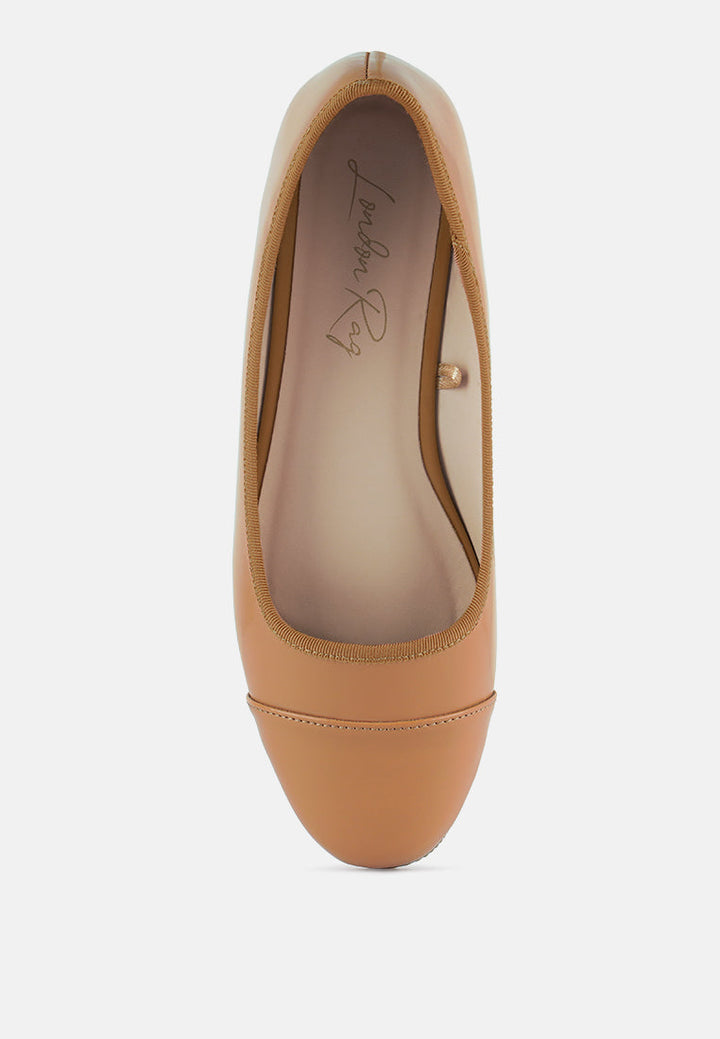 camella round toe ballerina flat shoes by London Rag