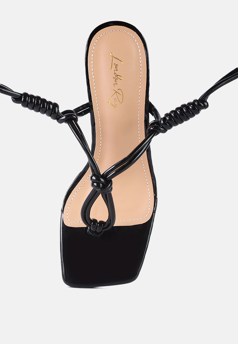 cassino strappy lace up sandals by London Rag