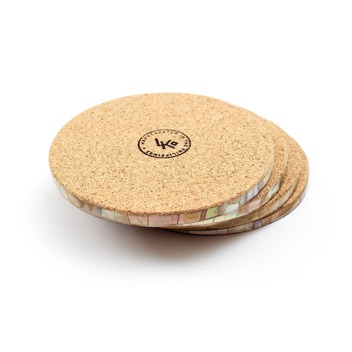 Cracked Pearl - Mother of Pearl Coasters | LIKHÂ by LIKHÂ