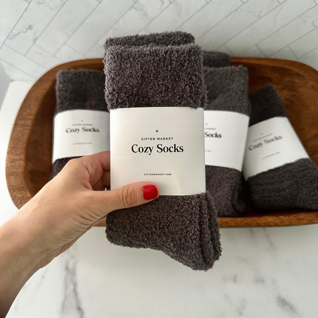 Cozy Cloud Socks - Charcoal by Giften Market