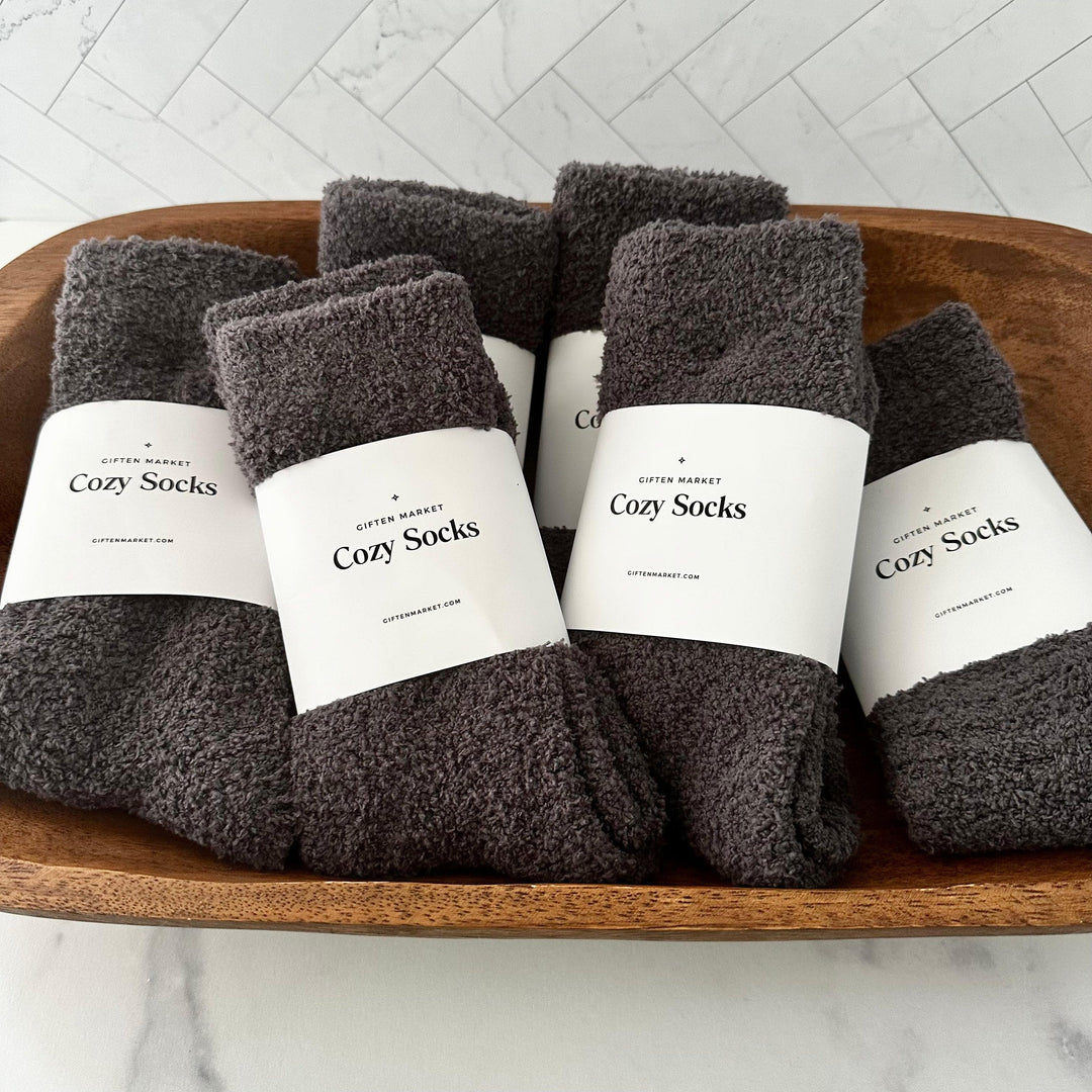 Cozy Cloud Socks - Charcoal by Giften Market